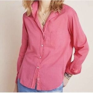 Grayson M The Hero Shirt Button Front Pink Womens Long Sleeve Lightweight